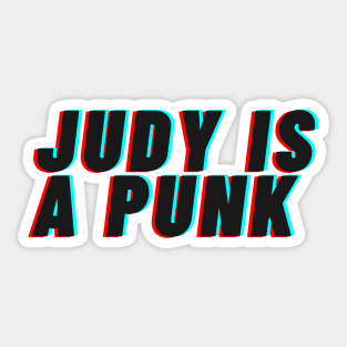 Judy is a Punk Sticker